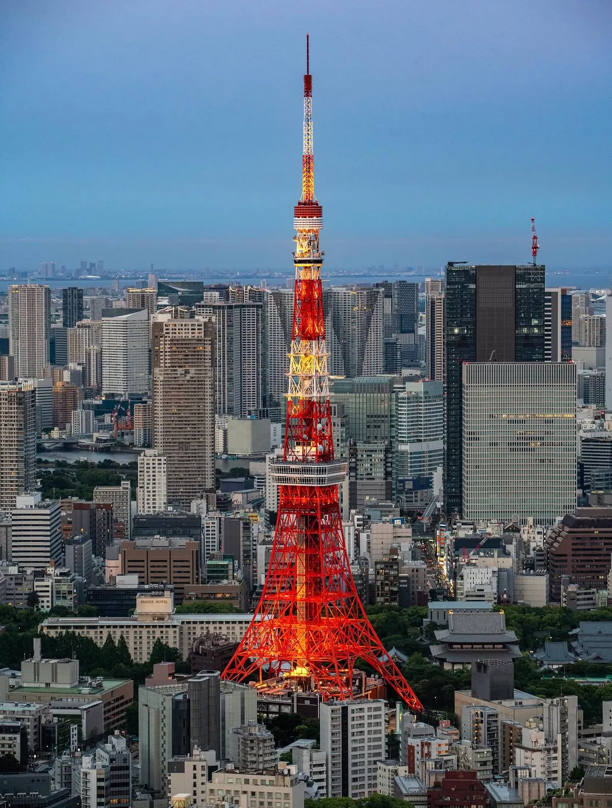 Tokyo Tower — original photo before the pixel stretch effect