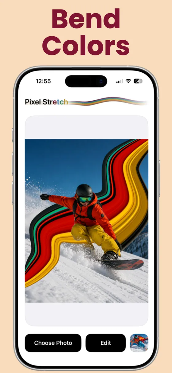 Pixel Stretch Pro app — bend colors
